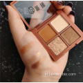 Palet eyeshadow 4 warna kedap air dan tahan lama